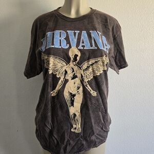 Nirvana Graphic T-Shirt in Brown